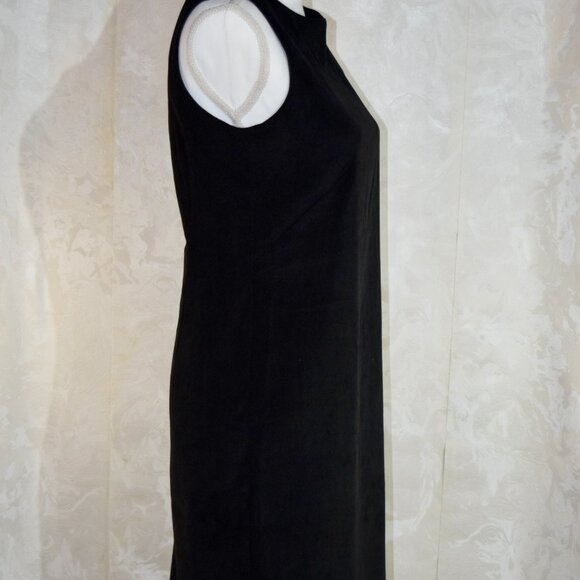 Land's End Women's Black Sleeveless Sheath Dress, Size XS - Picture 4 of 5